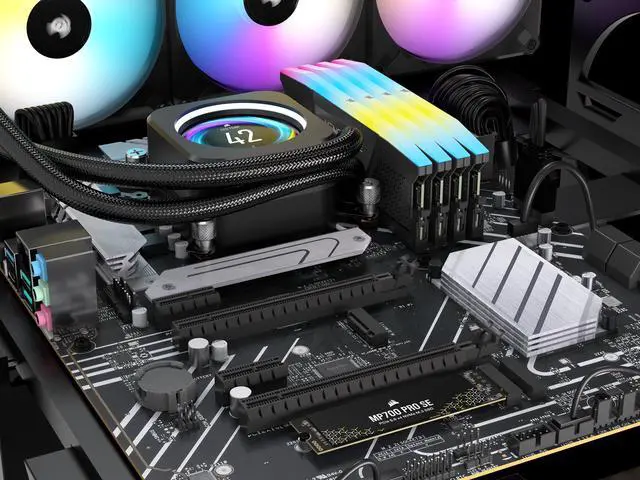 Alt view image 11 of 19 - Corsair MP700 PRO SE M.2 2280 4TB PCI-Express 5.0 x4 3D TLC Internal Solid State Drive Up to 14000 MB/sec (SSD) CSSD-F4000GBMP700PNHS