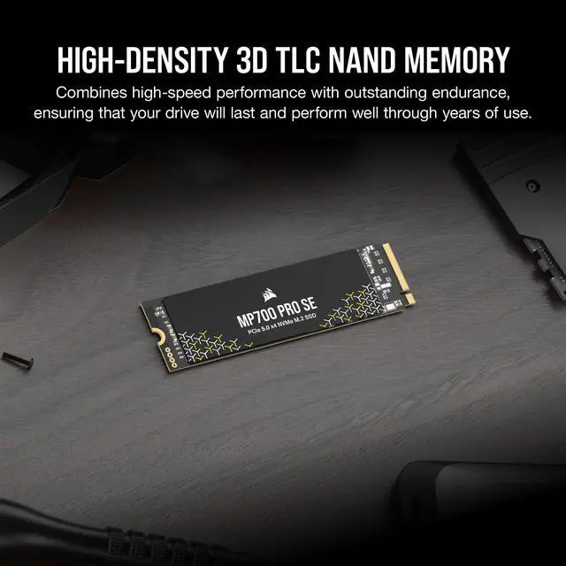 Alt view image 16 of 19 - Corsair MP700 PRO SE M.2 2280 4TB PCI-Express 5.0 x4 3D TLC Internal Solid State Drive Up to 14000 MB/sec (SSD) CSSD-F4000GBMP700PNHS