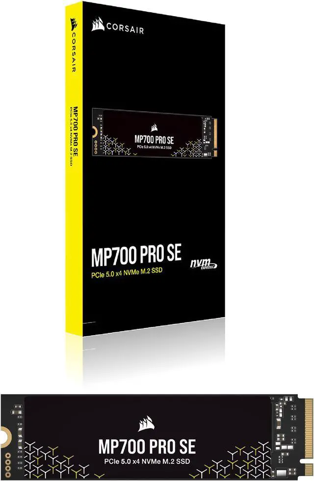 Alt view image 7 of 19 - Corsair MP700 PRO SE M.2 2280 4TB PCI-Express 5.0 x4 3D TLC Internal Solid State Drive Up to 14000 MB/sec (SSD) CSSD-F4000GBMP700PNHS