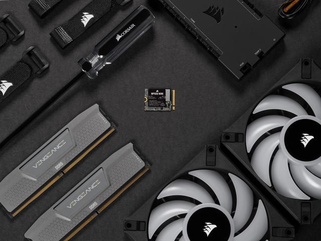 Alt view image 4 of 8 - CORSAIR MP600 MINI PCIe Gen4 x4 NVMe  M.2 SSD – M.2 2230 – Up to 4,800MB/sec  read – High-Density TLC NAND – Great for  Steam Deck and Microsoft Surface