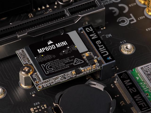 Alt view image 7 of 8 - CORSAIR MP600 MINI PCIe Gen4 x4 NVMe  M.2 SSD – M.2 2230 – Up to 4,800MB/sec  read – High-Density TLC NAND – Great for  Steam Deck and Microsoft Surface