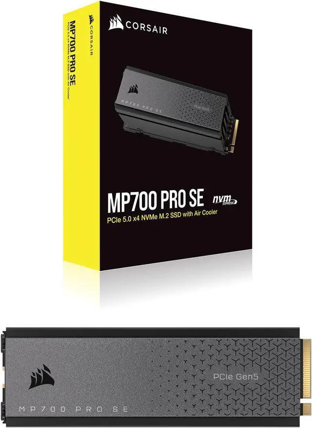 Alt view image 7 of 20 - Corsair MP700 PRO SE M.2 2280 2TB PCI-Express 5.0 x4 3D TLC Internal Solid State Drive (SSD) CSSD-F2000GBMP700PROS