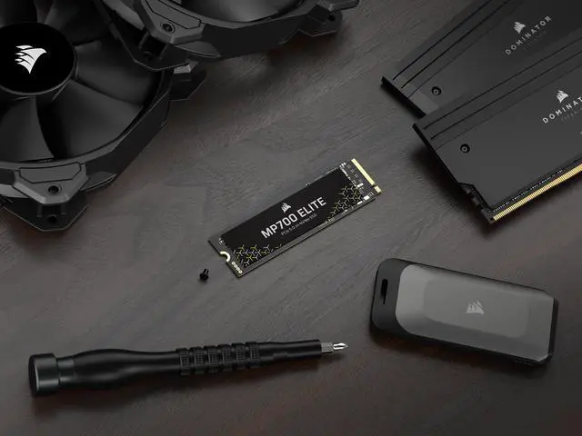 Alt view image 12 of 20 - Corsair MP700 Elite M.2 2280 2TB PCI-Express 5.0 x4 3D TLC Internal Solid State Drive (SSD) Up to 10000 MB/s CSSD-F2000GBMP700ENH