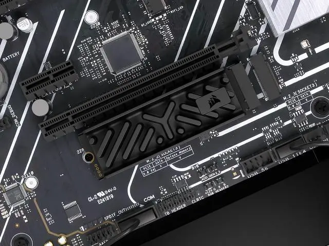 Alt view image 7 of 20 - Corsair MP700 Elite M.2 2280 2TB PCI-Express 5.0 x4 3D TLC Internal Solid State Drive (SSD) Up to 10000 MB/s CSSD-F2000GBMP700EHS