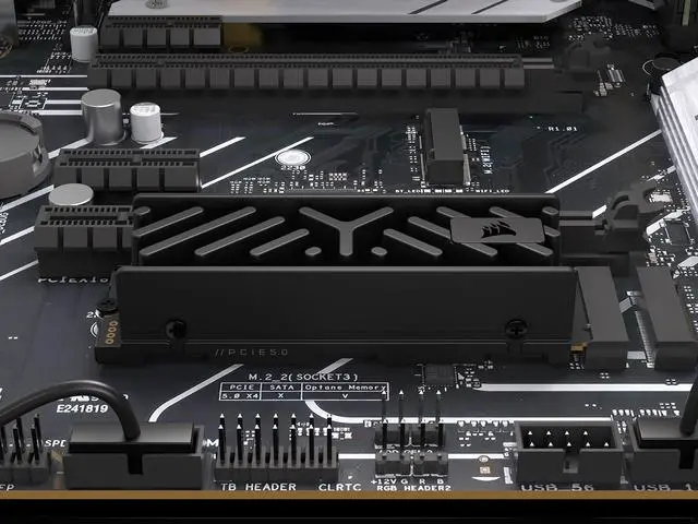 Alt view image 9 of 20 - Corsair MP700 Elite M.2 2280 2TB PCI-Express 5.0 x4 3D TLC Internal Solid State Drive (SSD) Up to 10000 MB/s CSSD-F2000GBMP700EHS