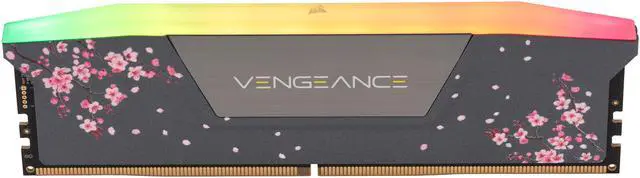 Alt view image 4 of 6 - CORSAIR Vengeance RGB 32GB (2 x 16GB) 288-Pin PC RAM DDR5 6000 (PC5 48000) Custom Lab Cherry Blossom Desktop Memory Model CMH32GX5M2B6000Z30CB - Gray
