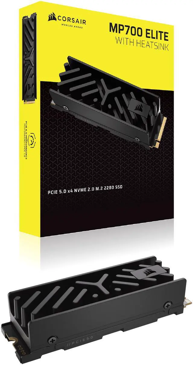 Alt view image 17 of 17 - Corsair MP700 ELITE M.2 2280 4TB PCI-Express 5.0 x4 3D TLC Internal Solid State Drive (SSD) CSSD-F4000GBMP700EHS