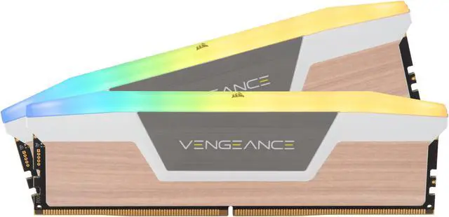 Main image of CORSAIR Vengeance RGB 32GB (2 x 16GB) 288-Pin PC RAM DDR5 6000 (PC5 48000) Desktop Memory Model CMH32GX5M2E6000Z36WGWL - Gigabyte Wood