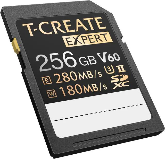 Alt view image 3 of 4 - Team Group 256GB Expert SD Card UHS-II / U3 / V60 Read/Write Speed Up to 280/180MB/s (TTCSDY256GIIV6001)