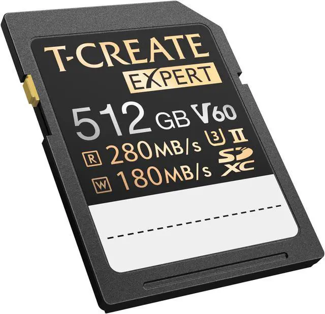 Alt view image 3 of 4 - Team Group 512GB Expert SD Card UHS-II / U3 / V60 Read/Write Speed Up to 280/180MB/s (TTCSDY512GIIV6001)