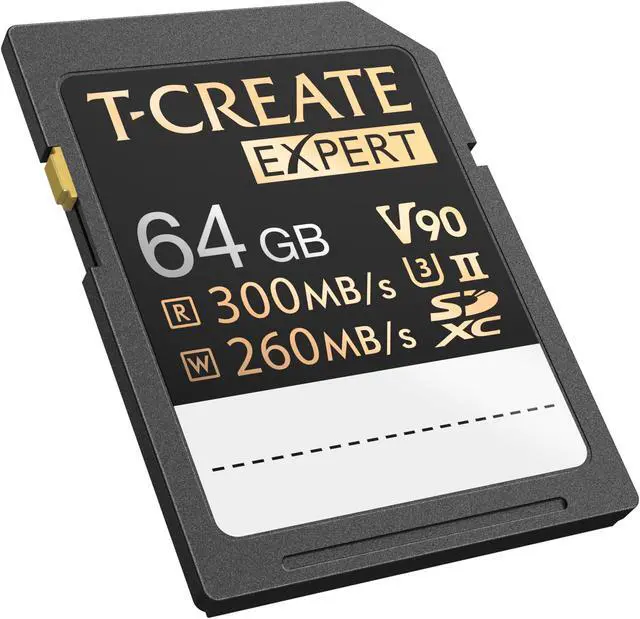 Alt view image 3 of 4 - Team Group 64GB Expert SD Card UHS-II / U3 / V90 Read/Write Speed Up to 300/260MB/s (TTCSDX64GIIV9001)