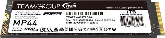 Alt view image 3 of 4 - Team Group MP44 M.2 2280 1TB PCIe 4.0 x4 with NVMe Laptop & Desktop & NUC & NAS Internal Solid State Drive (SSD), (R/W Speed up to 7,400/6,500MB/s) TM8FPW001T0C101