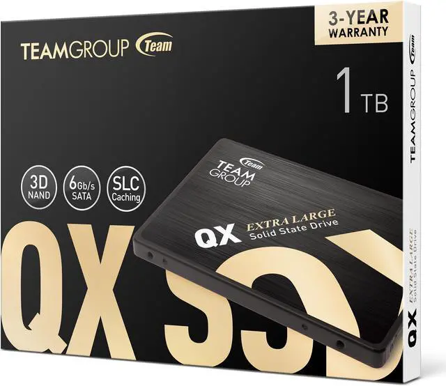 Alt view image 5 of 5 - Team Group QX 2.5" 1TB SATA III 3D NAND Internal Solid State Drive (SSD), Speed up to 560MB/s, Laptop & PC Desktop compatible (T253X7001T0C101)
