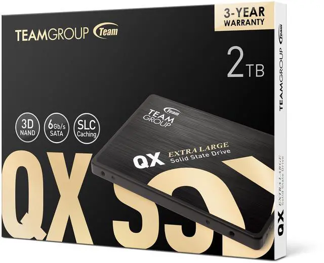 Alt view image 5 of 5 - Team Group QX 2.5" 2TB SATA III 3D NAND Internal Solid State Drive (SSD), Speed up to 560MB/s, Laptop & PC Desktop compatible (T253X7002T0C101)