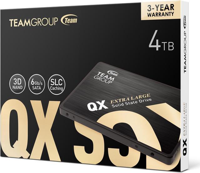 Alt view image 5 of 5 - Team Group QX 2.5" 4TB SATA III 3D NAND Internal Solid State Drive (SSD), Speed up to 560MB/s, Laptop & PC Desktop compatible (T253X7004T0C101)
