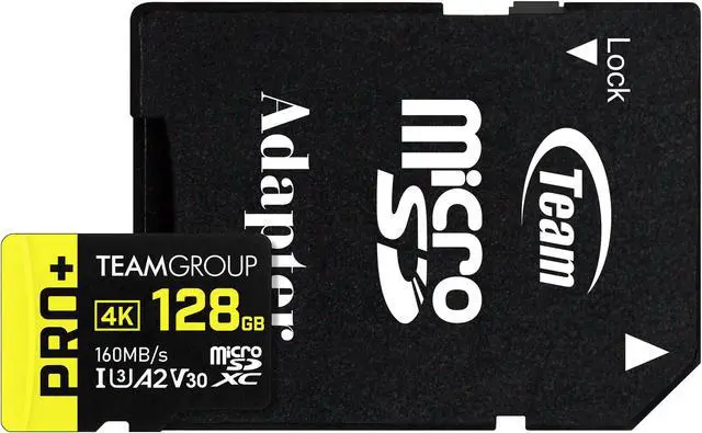 Alt view image 4 of 4 - Team 128GB PRO+ microSDXC UHS-I/U3 Class 10 Memory Card with Adapter, compatible with Nintendo-Switch, Steam Deck, and ROG Ally, Speed Up to 160MB/s(TPPMSDX128GIA2V3003)