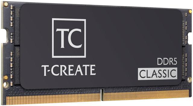 Alt view image 3 of 4 - Team T-CREATE CLASSIC 32GB (2 x 16GB) 262-Pin DDR5 SO-DIMM DDR5 5600 (PC5 44800) Laptop Memory Model CTCCD532G5600HC46ADC-S01