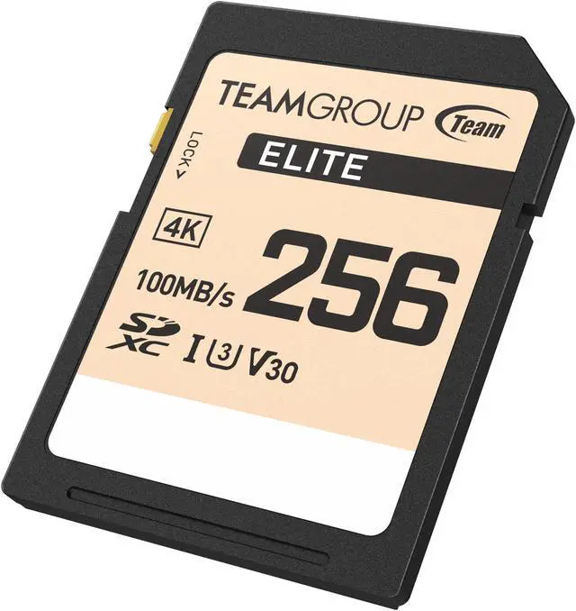 Alt view image 2 of 4 - Team Group 256GB Elite 4K SD Card UHS-I U3 V30 Read/Write Speed Up to 100/50MB/s (TESDXC256GIV3069)