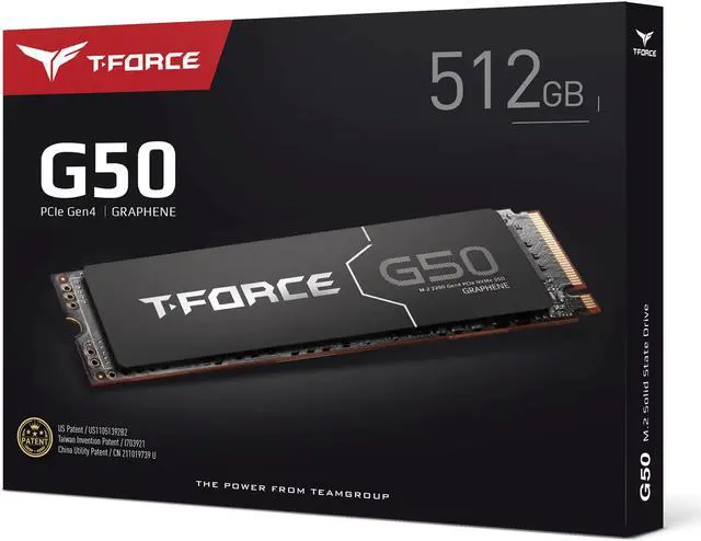 Alt view image 4 of 4 - Team Group T-FORCE G50 M.2 2280 512GB PCIe 4.0 x4 with NVMe 1.4 TLC Internal Solid State Drive (SSD) TM8FFE512G0C129