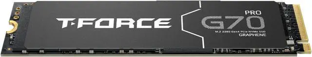 Alt view image 3 of 4 - Team Group T-FORCE G70 PRO Graphene M.2 2280 2TB PCIe 4.0 x4 with NVMe 1.4 TLC Internal Solid State Drive (SSD) TM8FFH002T0C129