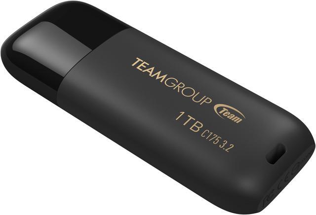 Alt view image 2 of 4 - TEAMGROUP C175 1TB USB 3.2 Gen 1 Flash Drive Rounded Streamlined Unibody Design Black Pearl Seamless Construction Matte and Glossy Finish, Speed Up to 100MB/s (TC17531TBB01)