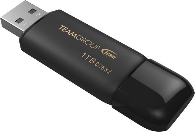 Alt view image 3 of 4 - TEAMGROUP C175 1TB USB 3.2 Gen 1 Flash Drive Rounded Streamlined Unibody Design Black Pearl Seamless Construction Matte and Glossy Finish, Speed Up to 100MB/s (TC17531TBB01)