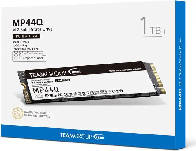 Alt view image 4 of 4 - TEAMGROUP MP44Q 1TB PCIe Gen4 x4 M.2 2280 SSD Laptop & Desktop & NUC & NAS compatible, Speed up to 7400MB/s (TM8FFD001T0C101)
