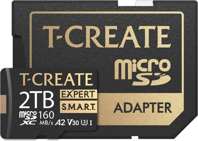 Alt view image 3 of 4 - TEAMGROUP 2TB T-Create Expert S.M.A.R.T Monitored A2 microSDXC UHSI-I/U3 V30 4K High speed memory card with adapter, Compatible with GoPro, Insta360, Speed up to 170MB/s (TTCS2TIA2V3003)
