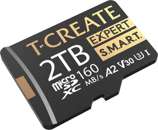 Alt view image 4 of 4 - TEAMGROUP 2TB T-Create Expert S.M.A.R.T Monitored A2 microSDXC UHSI-I/U3 V30 4K High speed memory card with adapter, Compatible with GoPro, Insta360, Speed up to 170MB/s (TTCS2TIA2V3003)