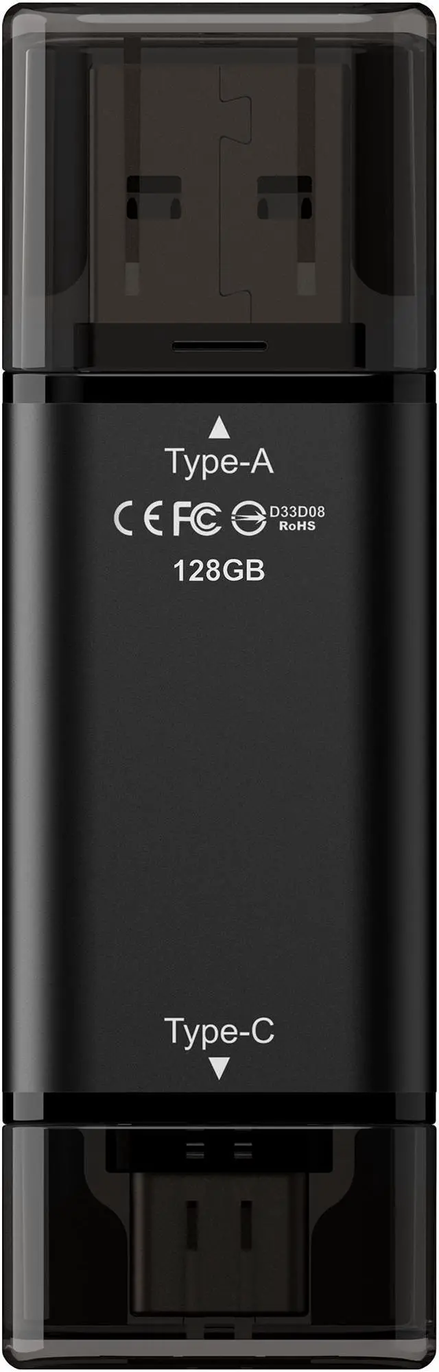 Alt view image 2 of 5 - TEAM X1 MAX DRIVE 128GB BLACK USB 3.2 Gen2 External Solid State Flash Drive, Dual Interface Type-C and Type-A, Compatible with Smartphone/ Tablet/ PC/ Chromebook, Speed Up to 1000MB/s (TX1MAX3128GB01)