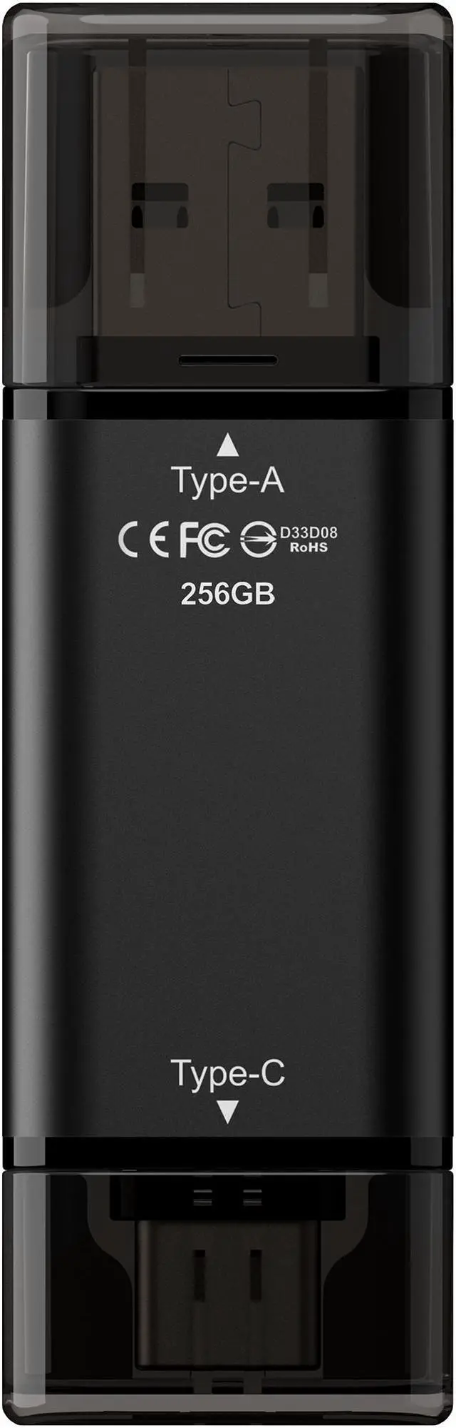 Alt view image 2 of 5 - TEAM X1 MAX DRIVE 256GB BLACK USB 3.2 Gen2 External Solid State Flash Drive, Dual Interface Type-C and Type-A, Compatible with Smartphone/ Tablet/ PC/ Chromebook, Speed Up to 1000MB/s (TX1MAX3256GB01)