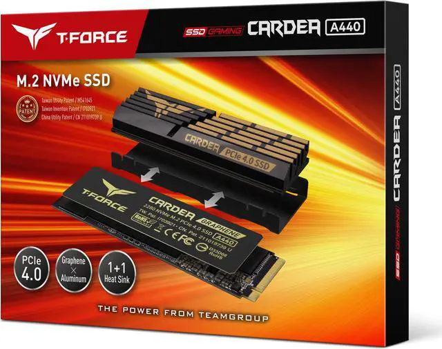 Alt view image 6 of 6 - Team Group T-FORCE CARDEA A440 M.2 2280 4TB PCIe Gen 4.0 x4 NVMe 1.4 Internal Solid State Drive (SSD) TM8FPZ004T0C327