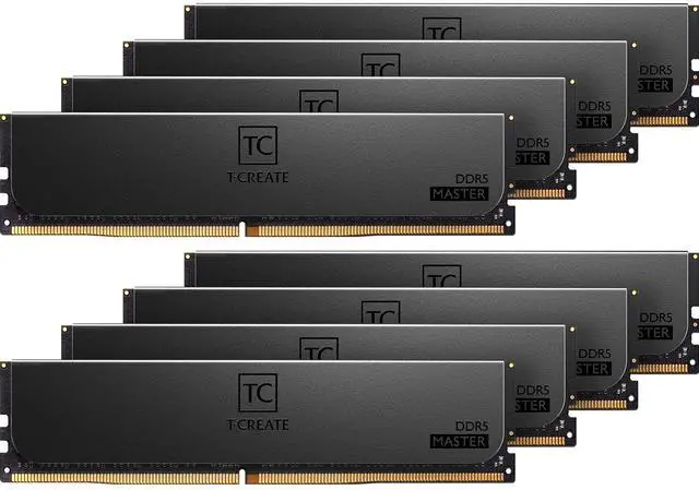 Main image of Team T-Create Master 128GB (8 x 16GB) 288-Pin PC RAM DDR5 6400 (PC5 51200) Desktop Memory Model CTCMD5128G6400HC32AOC01