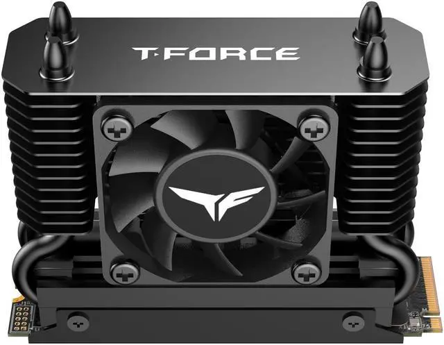 Alt view image 4 of 6 - Team Group T-FORCE GE PRO M.2 2280 4TB PCIe Gen 5.0x4 with DRAM CACHE with NVMe 2.0 3D NAND Internal Solid State Drive (SSD) with AirFlow 1 TM8FG3004T0C133