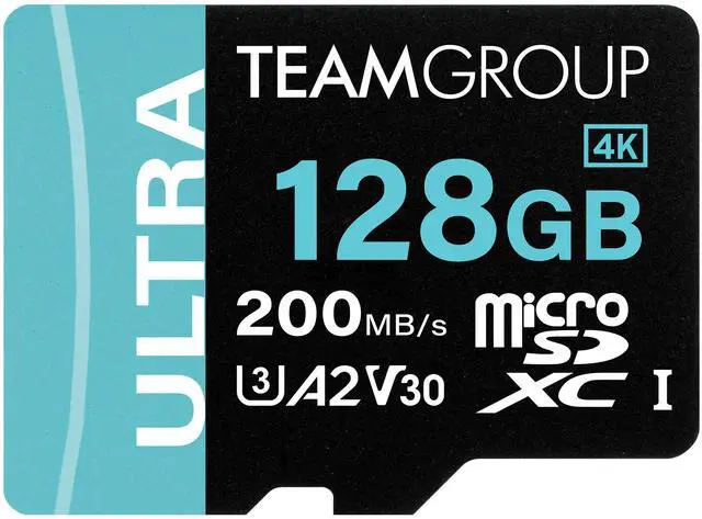 Main image of Team 128GB Ultra-Fast microSDXC UHS-I/U3 Memory Card with Adapter, compatible with Nintendo-Switch, Steam Deck, and ROG Ally, Speed Up to 200MB/s (TULMSDX128GIA2V3022503)