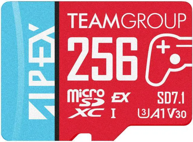 Main image of Team Group microSD Express Card – 256GB for Nintendo Switch 2, Steam Deck, and ROG Ally (TAPMSDE256GIV30A102)