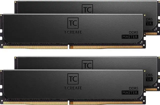 Main image of Team T-Create Master 96GB (4 x 24GB) ECC Registered DDR5 6400 (PC5 51200) Server Memory Model MASTER DDR5 WORKSTATION MEMORY BLACK