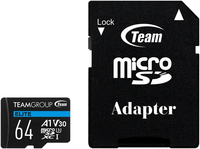Alt view image 4 of 5 - Team 3 PACK Elite 64GB microSDXC A1 Card Model TEAUSDX64GIV30A103