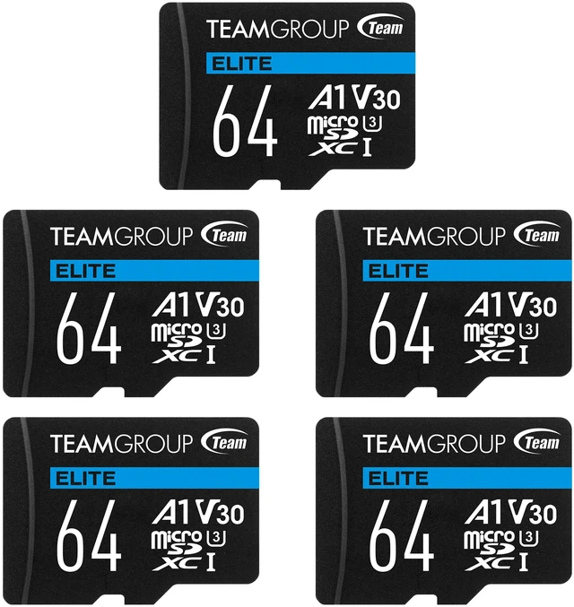 Main image of Team Elite 64GB microSDXC A1 Card Model TEAUSDX64GIV30A103