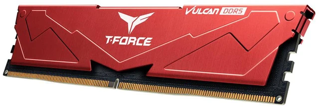 Alt view image 4 of 4 - Team T-Force Vulcan (1x16GB) 16GB 288-Pin PC RAM DDR5 6000 (PC5 48000) Desktop Memory Model FLRD516G6000HC38A01 Red CL38