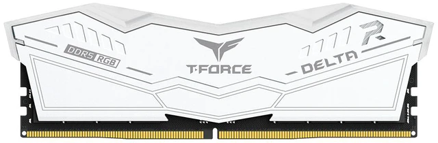 Main image of Team T-Force Delta RGB (1x16GB) 16GB 288-Pin PC RAM DDR5 6000 (PC5 48000) Desktop Memory Model FF4D516G6000HC38A01 White CL38