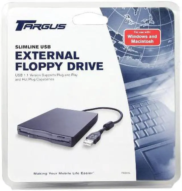 Main image of Targus Black 1.44MB 3.5" External USB Floppy Drive Model PA905U