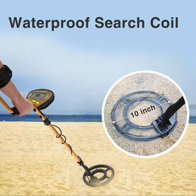 Alt view image 7 of 8 - Nalanda 18 kHz Metal Detector with 5 Detection Modes, Outdoor Gold Digger Handheld Metal Finder with Adjustable Sensitivity Waterproof Search Coil LCD Display (Foldable Shovel Included)