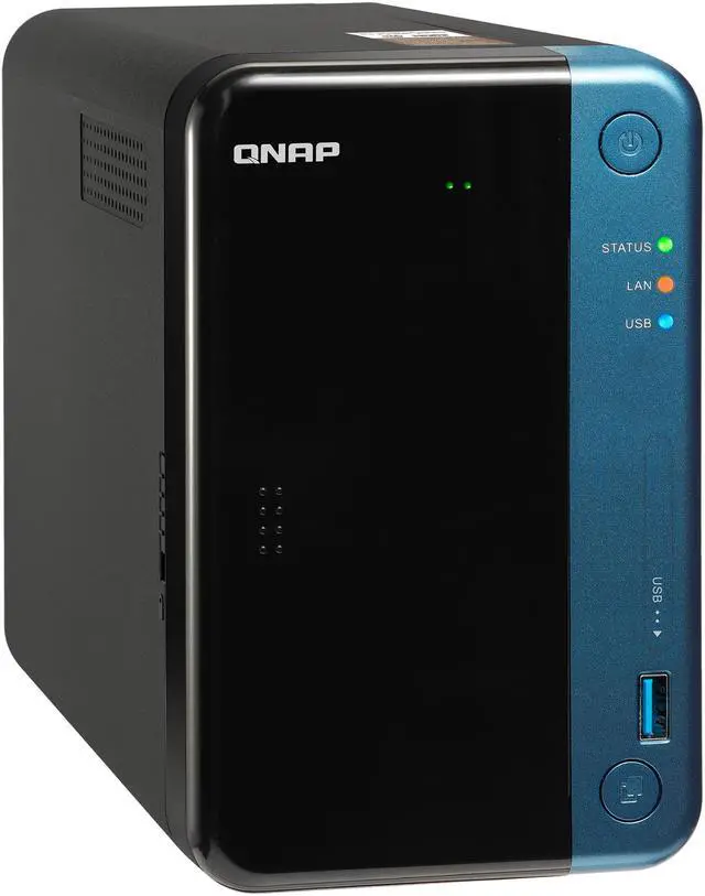 Alt view image 3 of 13 - QNAP TS-253Be-2G-US 2-Bay Professional NAS. Intel Celeron J3455 Quad-core CPU Hardware Encryption