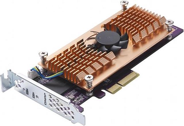QNAP QM2-2P-384 Dual M.2 PCIe SSD Expansion Card, Supports up to