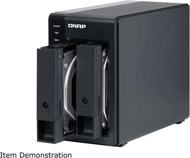 Alt view image 7 of 11 - QNAP TR-002-US 2 Bay Type-C Direct Attached Storage DAS Expansion with Hardware RAID (Diskless)
