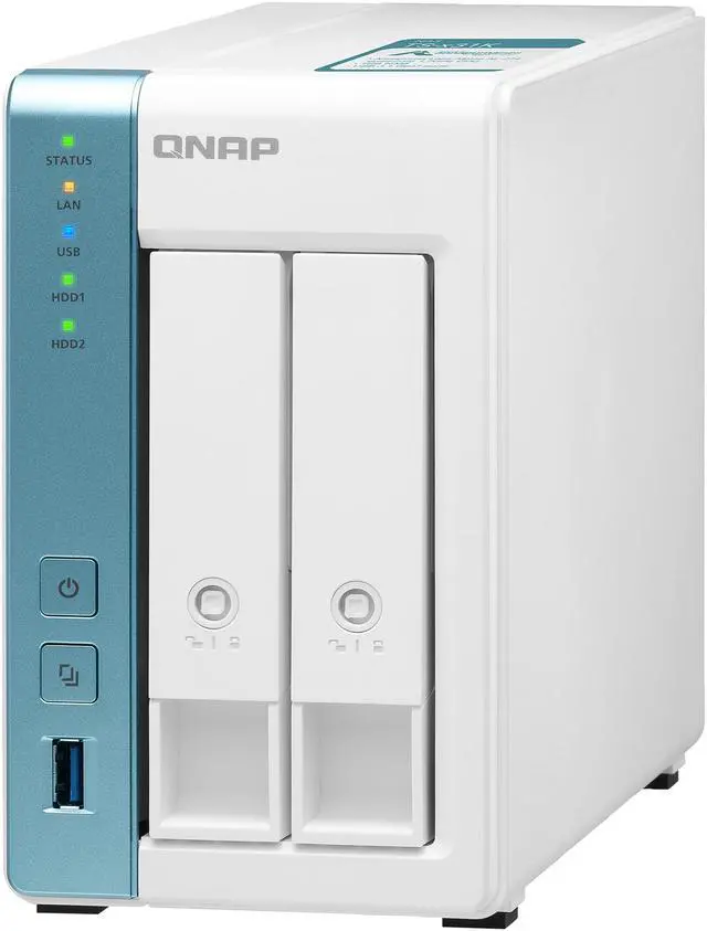 Alt view image 6 of 12 - QNAP 2-Bay Personal Cloud NAS for Backup and Data Sharing 4-core 1.7GHz 1GB RAM w/ Lockable Drive Tray TS-231K-US
