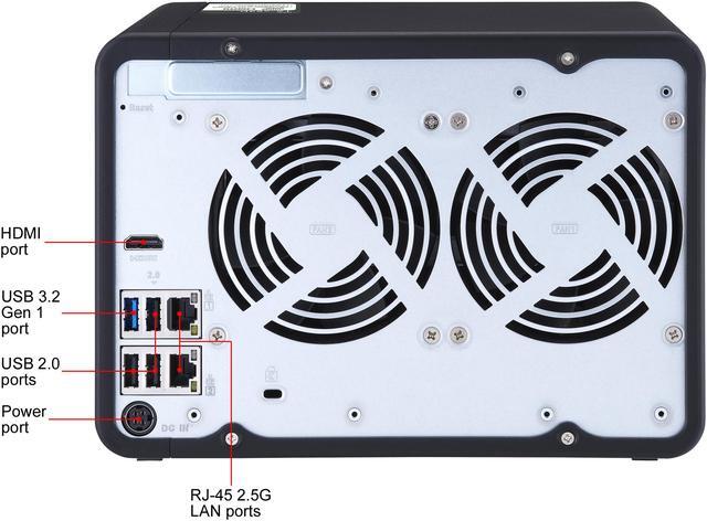 Alt view image 10 of 10 - QNAP TS-653D-4G-US Diskless System Network Storage
