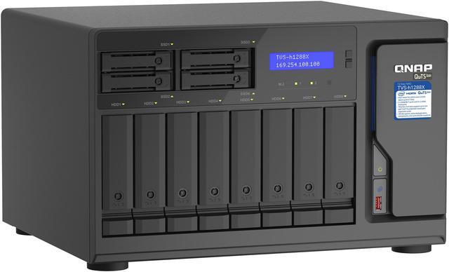 Alt view image 3 of 6 - QNAP TVS-H1288X-W1250-16G-US Diskless System Network Storage