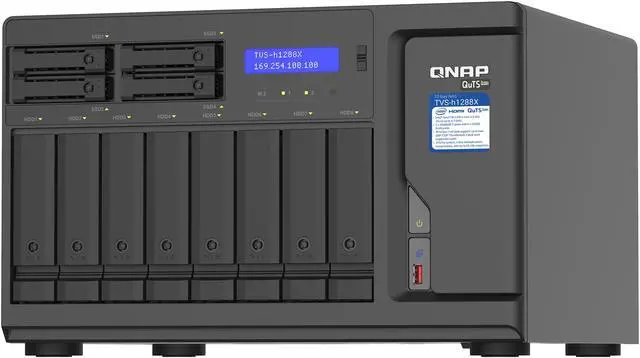 Alt view image 2 of 6 - QNAP TVS-H1288X-W1250-16G-US Diskless System Network Storage